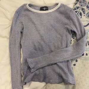 urban outfitters value and white cozy long sleeve